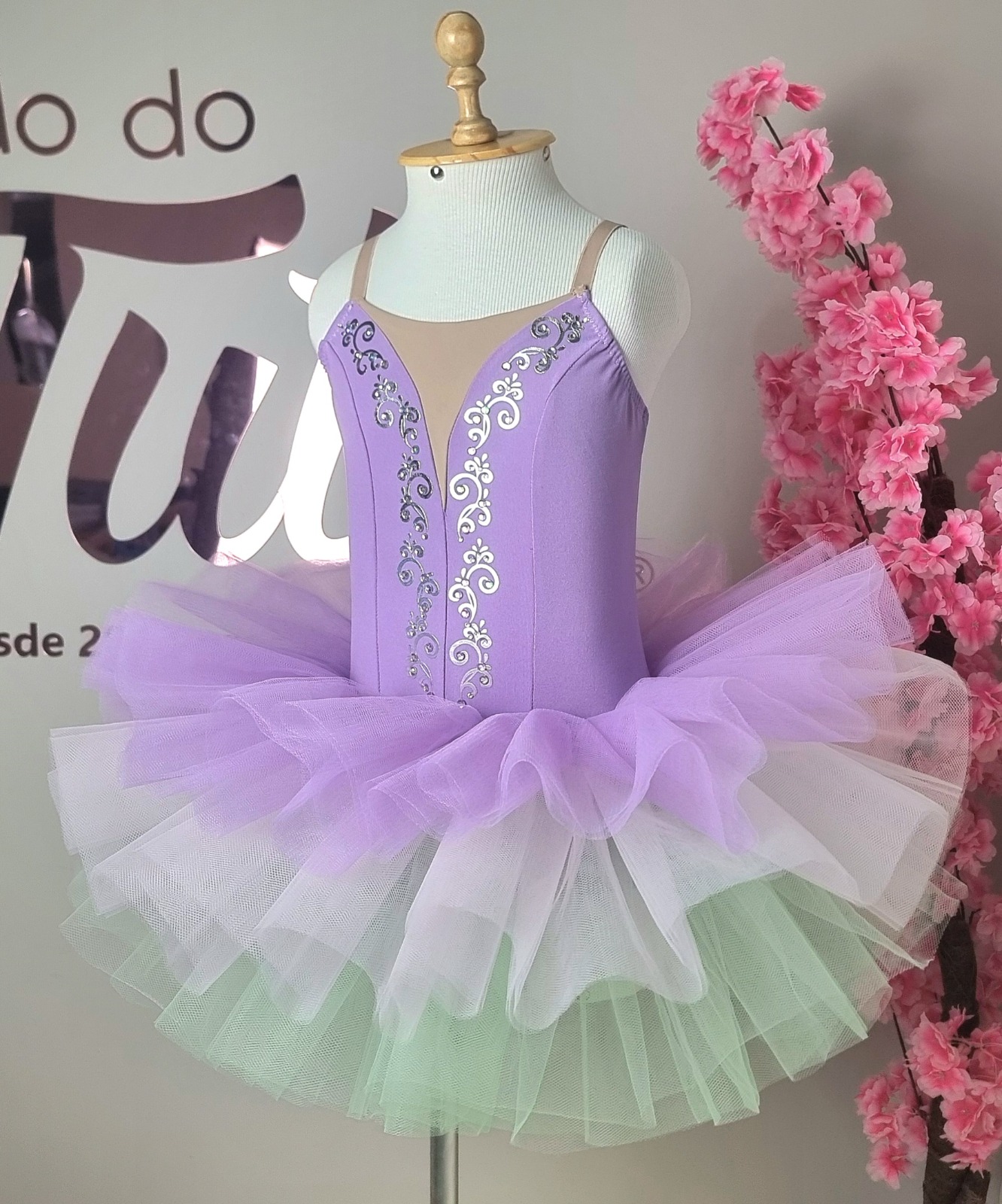 Modelo de tutu ensinado no curso