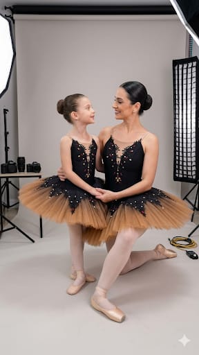 Modelo de tutu ensinado no curso