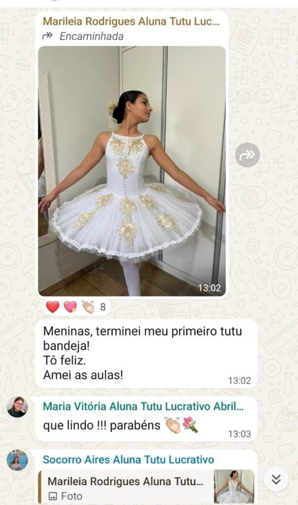 Depoimento de aluna do curso