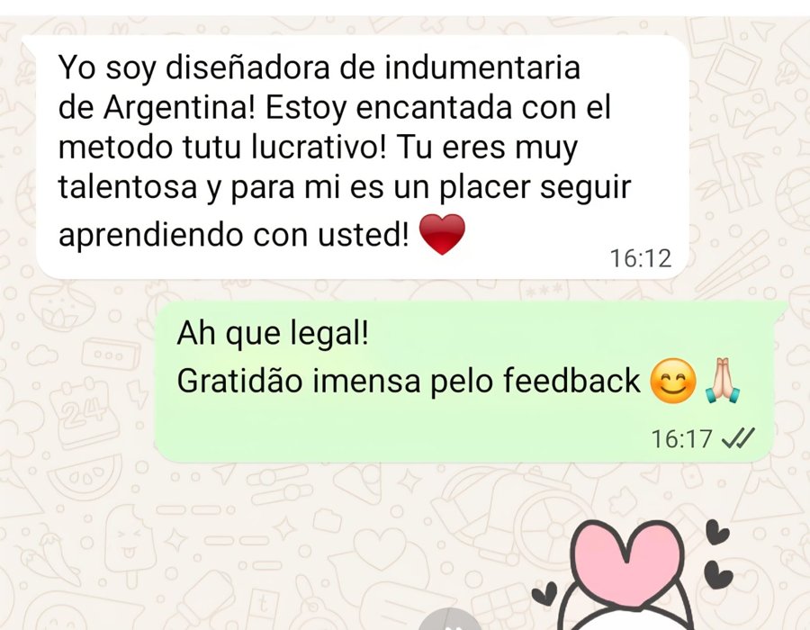 Depoimento de aluna do curso